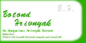 botond hrivnyak business card