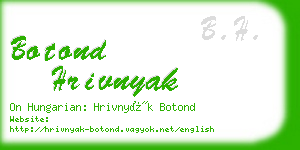 botond hrivnyak business card